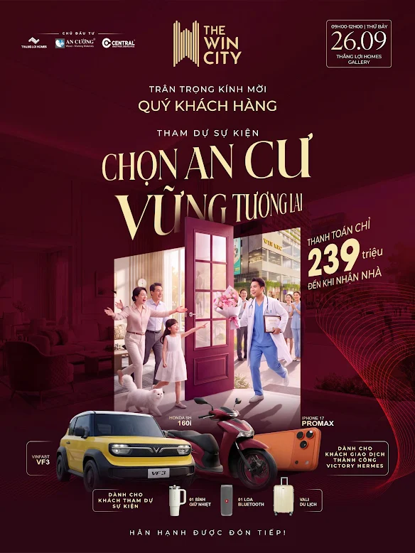 Sự kiện Chọn An Cư – Vững Tương Lai The Win City ngày 26/09/2026